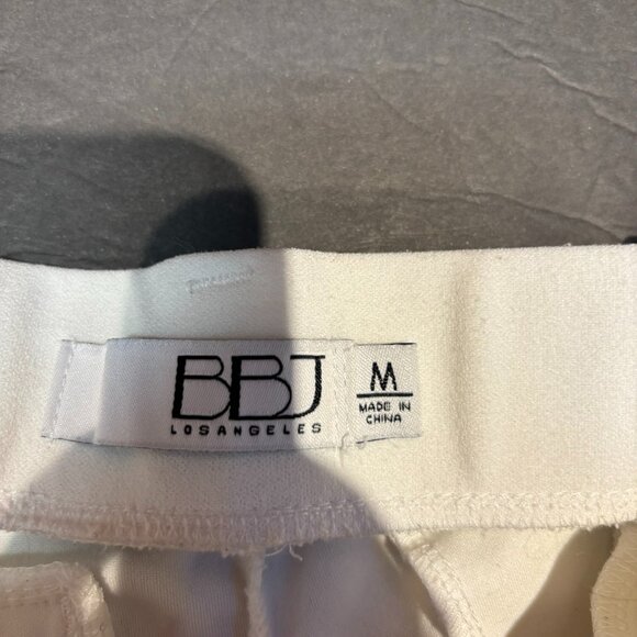 Women’s White Linen Wide-Leg Pants – BBJ Los Angeles, Size M - Picture 3 of 6